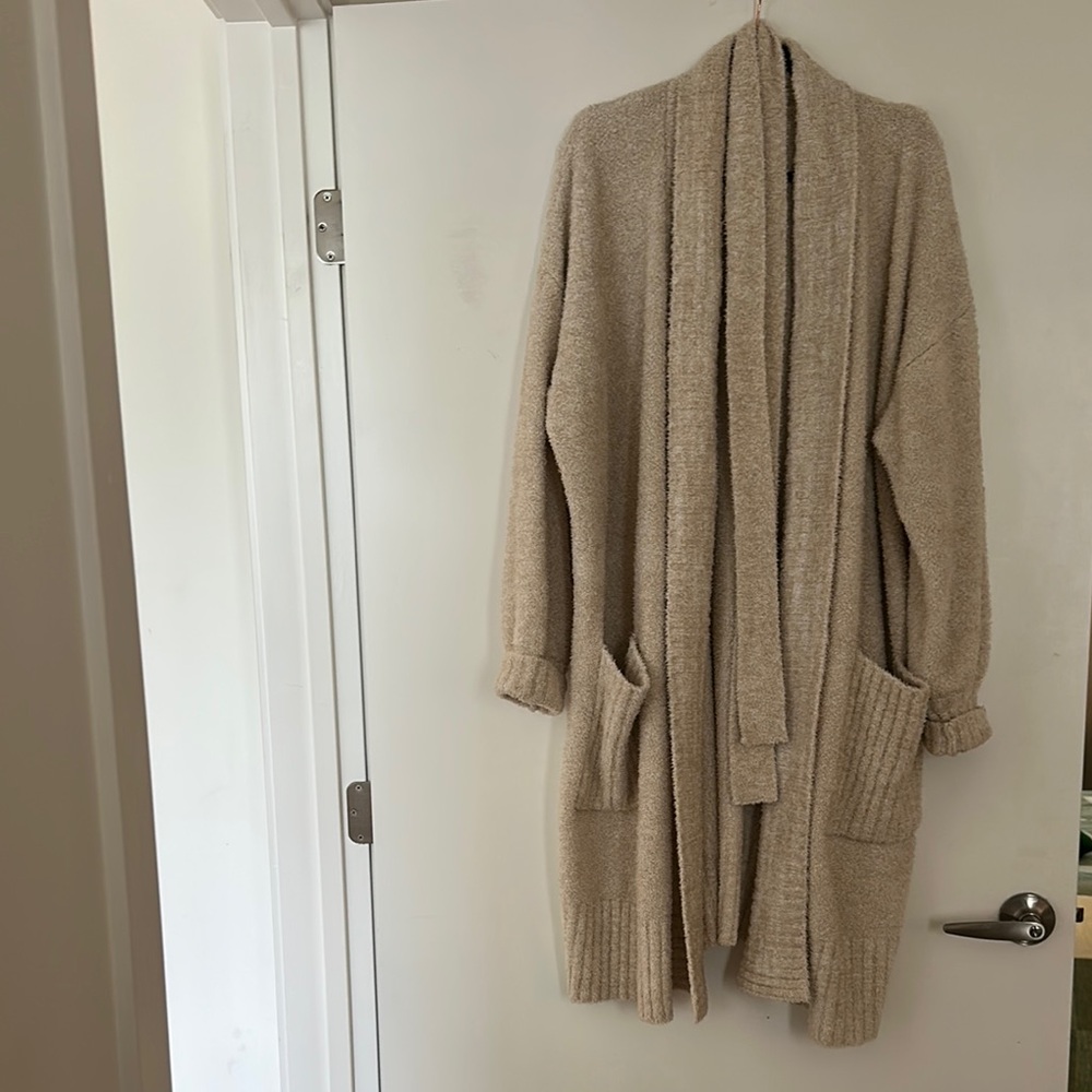 Splendid Cream Shawl Collar Cardigan Sweater
